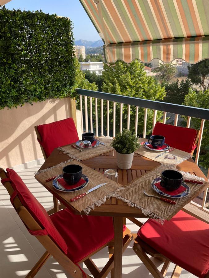 Vue Sur Mer - Magnifique Appartement Tout Confort - Terrasse Et Parking Prive Cagnes-sur-Mer Exterior foto